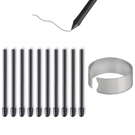Pack of 10 replacement tips for Wacom Pro Pen 2/Slim/3D&Classic Pen, Mobile Studio Pro (DTHW1320/1620), Cintiq Pro (DTH1320/1620/2421/3221&DTK2421), Cintiq 16(DTK1660/1661), Intuos Pro(P)