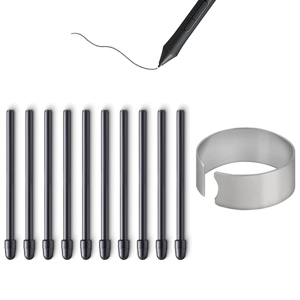 Pack of 10 replacement tips for Wacom Pro Pen 2/Slim/3D&Classic