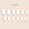 Short Press on Nails Cute Leopard Print Fake Nails Nude