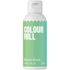 Colour Mill Edible Glue Cookie Decorating Supplies – 50 ML - Edible Adhesive for Baking, Decoration Bonding Gingerbread Frosting Decorating Supplies – Works With Fondant, Gum Paste, Chocolate, Marzipan - Sets clear when dry, with a subtle vanilla scent