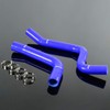 PIT66 Silicone Radiator Hose Kit,Compatible with Chevy Camaro/Firebird 1967-1969 Blue
