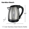Hamilton Beach Electric Tea Kettle, Water Boiler & Heater, 1.7