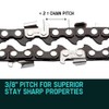 Baumr-AG Tru-Sharp 3/8 Pitch Chainsaw Chain for 12 Inch Bar