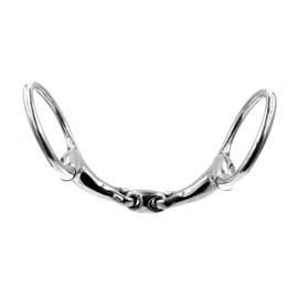 Equine Smile ES0084 Olive Head Bit Double Broken Stainless Steel Ring Diameter 70 mm Bit Thickness 14 mm (11.5 cm)