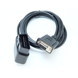 DECHITH Angled OBD2 Male to DB9 Serial RS232 Female Cable for Diagnostic Tool & Code Reader 5ft