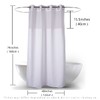 Ecoehoe 48" W x74“ L Hook Free Fabric Stall Shower