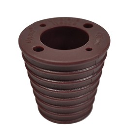 Myard Patio Umbrella Cone Wedge Shim, Wind-Resistant, Twist to Fit, for Patio Table Hole or Umbrella Base 1.8-2.4 Inch, Pole Diameter 1-3/8" (35mm, 4 Holes, Dark Brown)