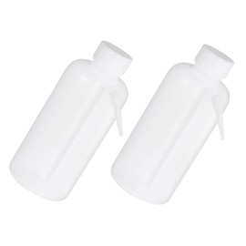 2 Piezas Botella De Lavado De Tubería Lateral Botella Exprimible De Laboratorio Botella De Lavado De Laboratorio Botella De Enjuague El Plastico Una Pieza Frascos