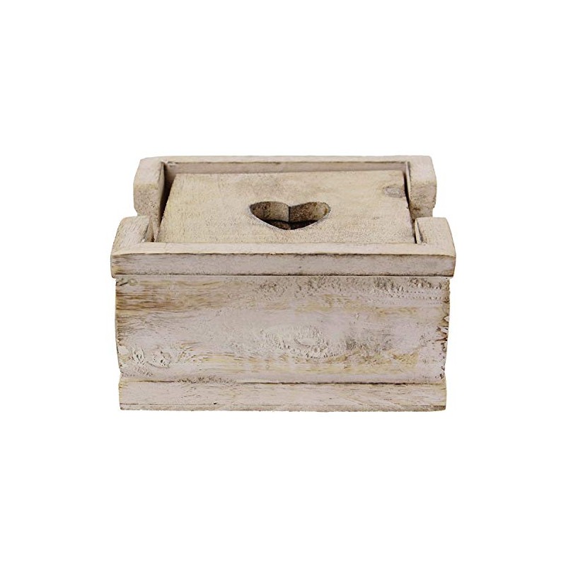 The Home Fusion Company 6 x Vintage Shabby Chic Wooden
