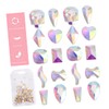 Healvian 100pcs Mixed Ab Crystal Flatback Rhinestones for Nail Home