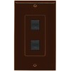 RiteAV - 2 Port Cat5e Ethernet Wall Plate Decorative -
