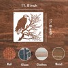 Gzfwthl 11pcs Eagle Stencils Large Reusable 11.8inch Animal Wood Burning