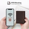 VALENCHI Leather Trifold Wallet For Men - RFID Blocking -