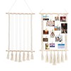BAOFUYA Hanging Photos Macrame Card Holder Frame Collage Set with