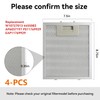 4-Pack Range Hood Grease Filter Compatible with Whirlpool Jenn-Air KitchenAid,
