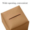 REGELETO Square Tissue Box Cover, Pu Leather Tissue Box Holder