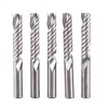 5pcs Tungsten Carbide End Mill Single Flute Spiral CNC Milling