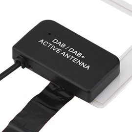 Denash Car DAB Antenna, DAB Car Digital Radio Receiver, Easy to Install Radio Receiver MCX Male Connector for System