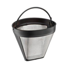 Cilio Coffee Filter Made from Stainless Steel, Silver, 12 x 12.5 x 9 cm