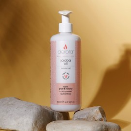 Derora Jojoba Oil, Nourishes Skin, Hair and Nails, 100% Pure, Unrefined, Natural, Cold Pressed, Rich in Antioxidants and Vitamin E, All Skin Types (500 ml)