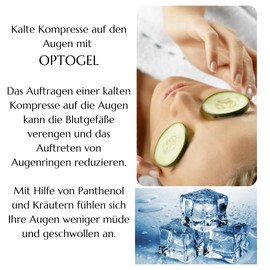 green idea - OPTOGEL | Augengel mit Augentrost und Odermennig für müde und brennende Augen| gereizte und gestresste Augen| augengel trockene augen, mit Pantenol | erfrischendes augengel 50ml