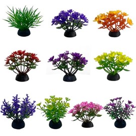 10PCS Aquarium Artificial Plastic Plants Decorations