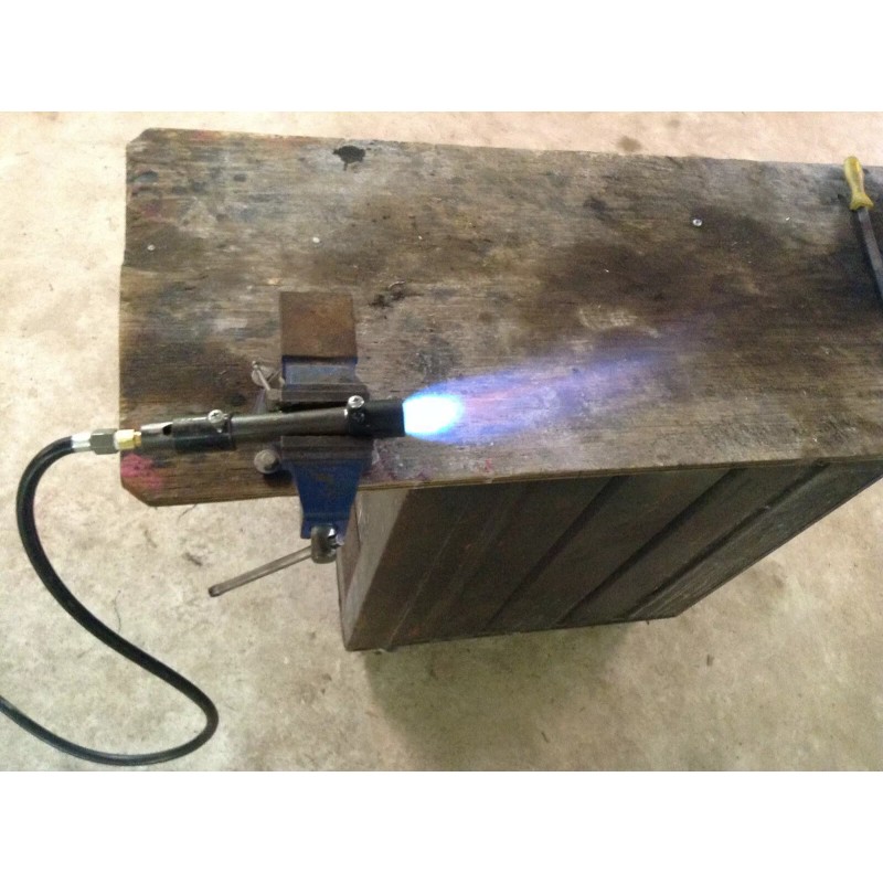 LAREDOS BLACKSMITHS FORGE PROPANE BURNER WITH 4'HIGH PRESSURE REGULATOR(0-20PSI) 27000