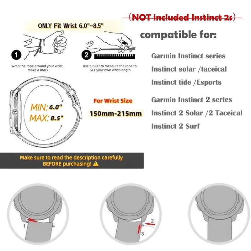 EKINGEEK for Garmin Instinct/Instinct 2 Band, Soft Nylon Replacement Watch