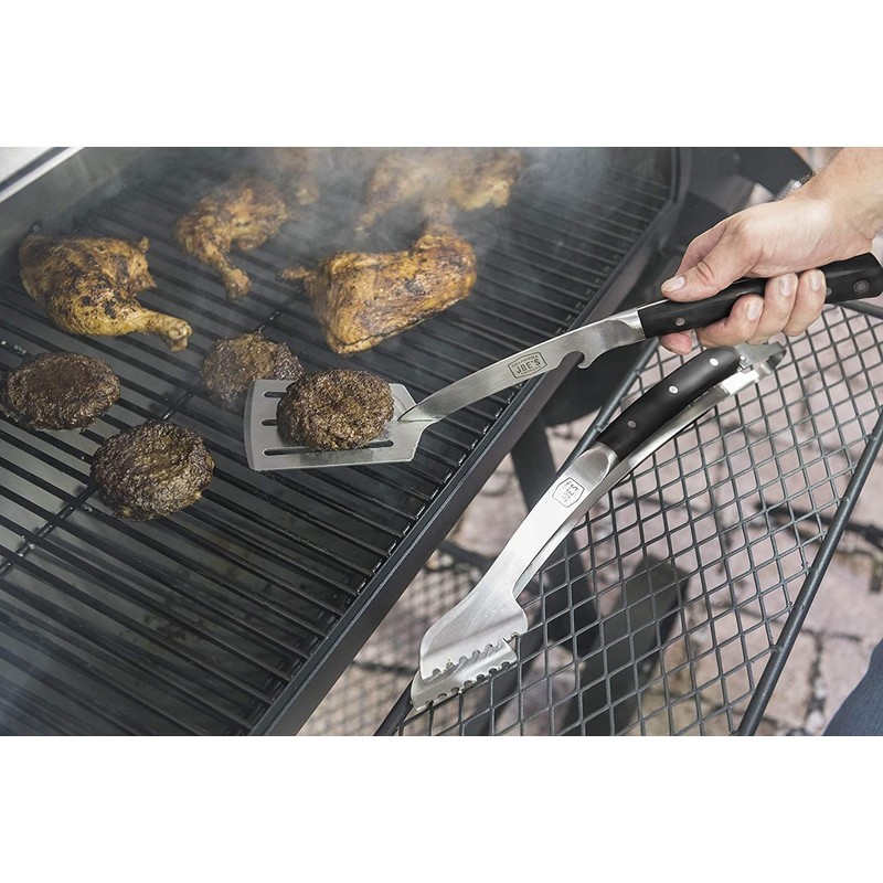 Oklahoma Joe's 7826131R06 Blacksmith 2pc Tool Set, Black