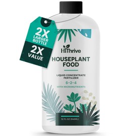 32oz Houseplant Fertilizer, All Purpose Indoor Plant Food - Makes 175+ Gallons, Plant Food for Houseplants - Fiddle Leaf Fig Tree, Pothos & More, 6-2-4 NPK, Concentrated Fertilizer for Indoor Plants