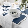 Sets of 4 Royal Blue Recycled Leather Placemats (28cm x