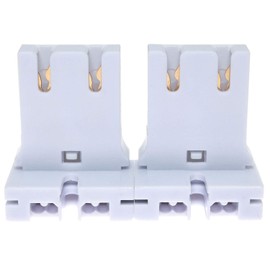 E-outstanding Fluorescent T-8 T-12 Medium Bi-Pin Socket 2PCS U-Shaped T8 T12 Fluorescent Lamp Holder Light Socket