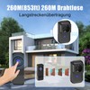 Wireless Bell Set, Wireless Doorbell with EU Socket, IP55 Wireless