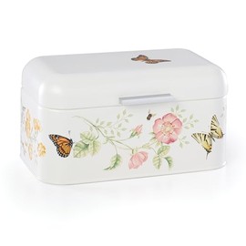 Lenox 892520 Butterfly Meadow Breadbox, 11.25" L x 6.5" W x 6.25" H