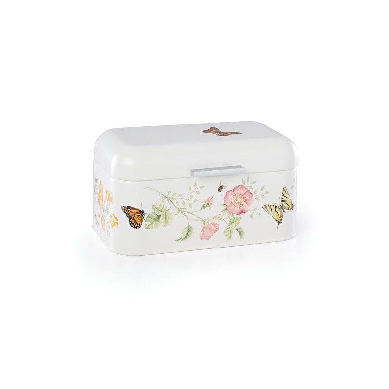 Lenox 892520 Butterfly Meadow Breadbox, 11.25" L x 6.5" W