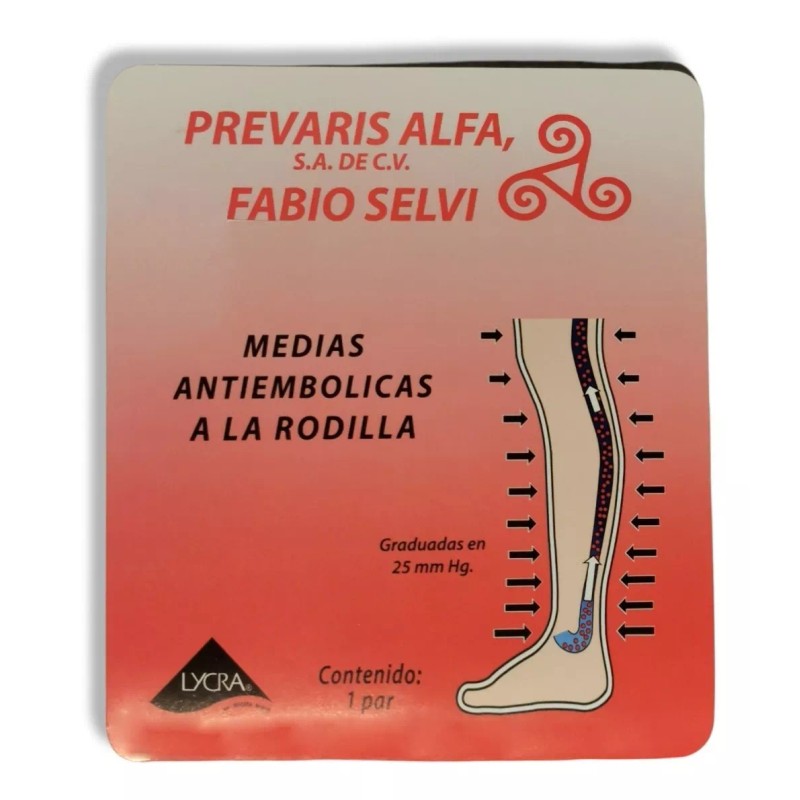 Media Antiembólica Ted Trombosis A La Rodilla R500 Prevaris