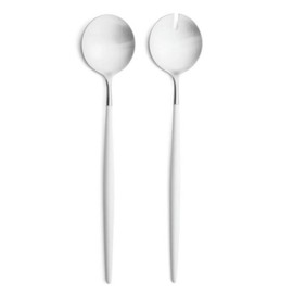 Cutipol Goa White Salad Spoon Set / 큐티폴 고아 화이트 샐러드 스푼 세트