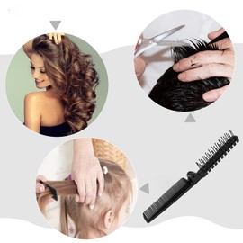 Foldable Comb, Pack of 2 Folding Comb, Beard Comb, Folding Brush, Small Hair Brush, Mini Hair Brush, Pocket Comb, Small Folding Hair Brush, Travel Hair Brush