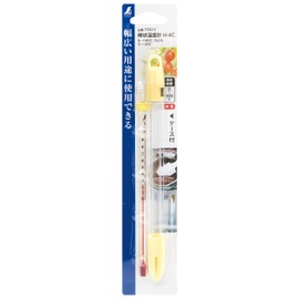 Shinwa Sokutei 73212 H-4C Rod Thermometer, 0-100°C, 5.9 inches (15 cm), Case Included