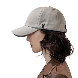 VARZAR VA Black Stud Ball Cap, 4 Colors, Unisex, Korean Brand, Korean Fashion Hat, UV Protection, Deep, Small Face Effect, SNS Topic, Celebrity Wear, gray