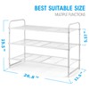 Simple Trending 3-Tier Stackable Shoe Rack, Expandable & Adjustable Shoe