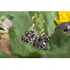 WINDALF Medieval Earrings THÂRÂ 3.3 cm Black Onyx Vintage Elegant