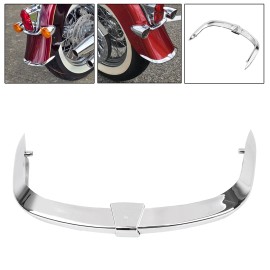 Unbranded Rear Fender Mudguard Tip Trim Chrome For Harley Softail Deluxe FLSTN 05-17 Motor