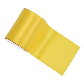 YAMA Yellow Double Faced Satin Ribbon, 4 Inch 5 Yards, Great for Crafts Bows Flower Bouquet Wedding Home Decor Gift Wrapping