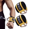 J Bryant Fitness Wrist Straps with Hooks for Weightlifting, Strength