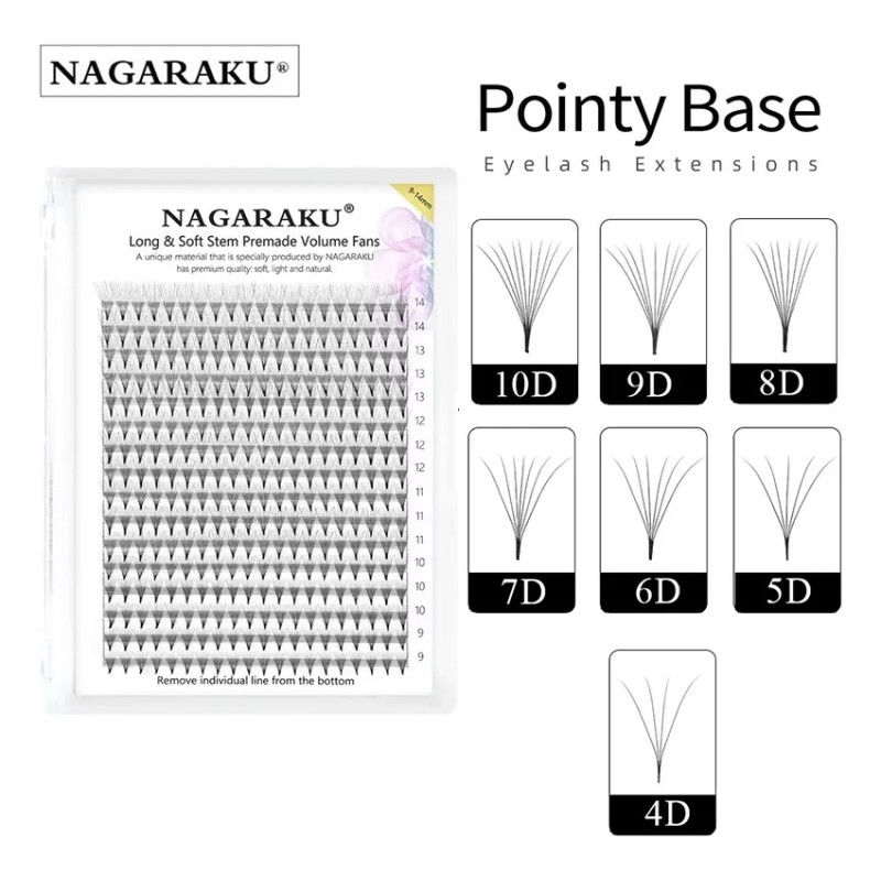 Nagaraku Extensión De Pestaña Nagaraku Prearmado Big Box 4d 5d