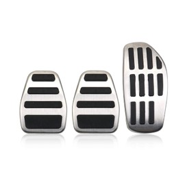 LFOTPP Compatible with Renaul-t Clio 5 / Captur 2 / Arkana/Kadjar/Koleos/Dacia Duster [Manual Transmission] Pedal Cover, Aluminium Alloy Non-Slip Accelerator Pedal Brake Pedal Caps