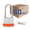 LanuBe Lock Laminated keyed Padlock (1-9/16", 40mm), keyed Alike Locks,