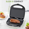 Sandwich Maker, 2 Slice Grilled Cheese Toaster with Non-Stick Grill