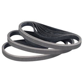 Sruhrak Sanding Belts 10 x 330 mm Pack of 30 120 Grit Silicon Carbide Sanding Belts for Polishing and Rust Removal of Metal